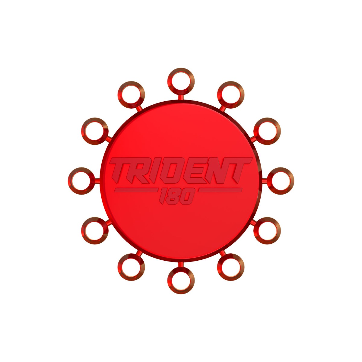Red Dragon Trident 180 - Dart Point Cones Red