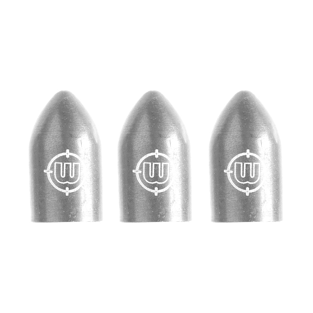 Winmau Whizlock Shaft Caps - Silver effect