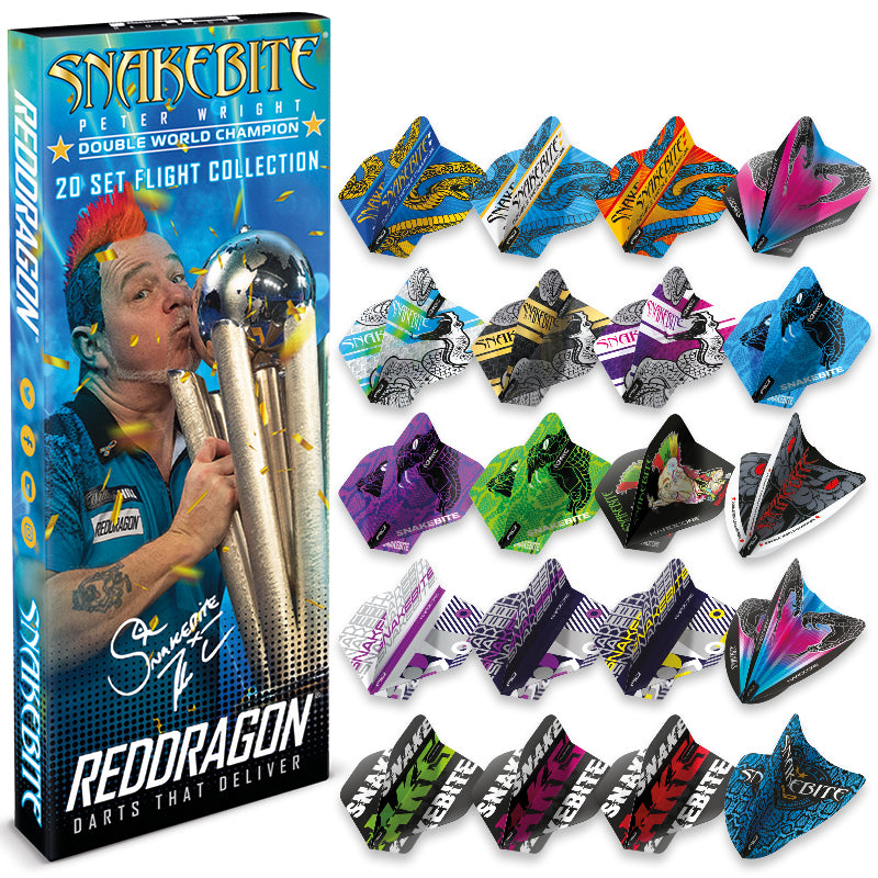 Peter Wright Snakebite Double World Champion Flight Collection