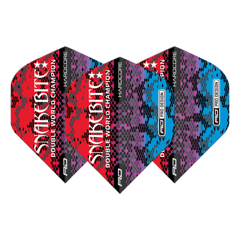 Peter Wright Snakebite Multi Snakeskin Red Hardcore Standard