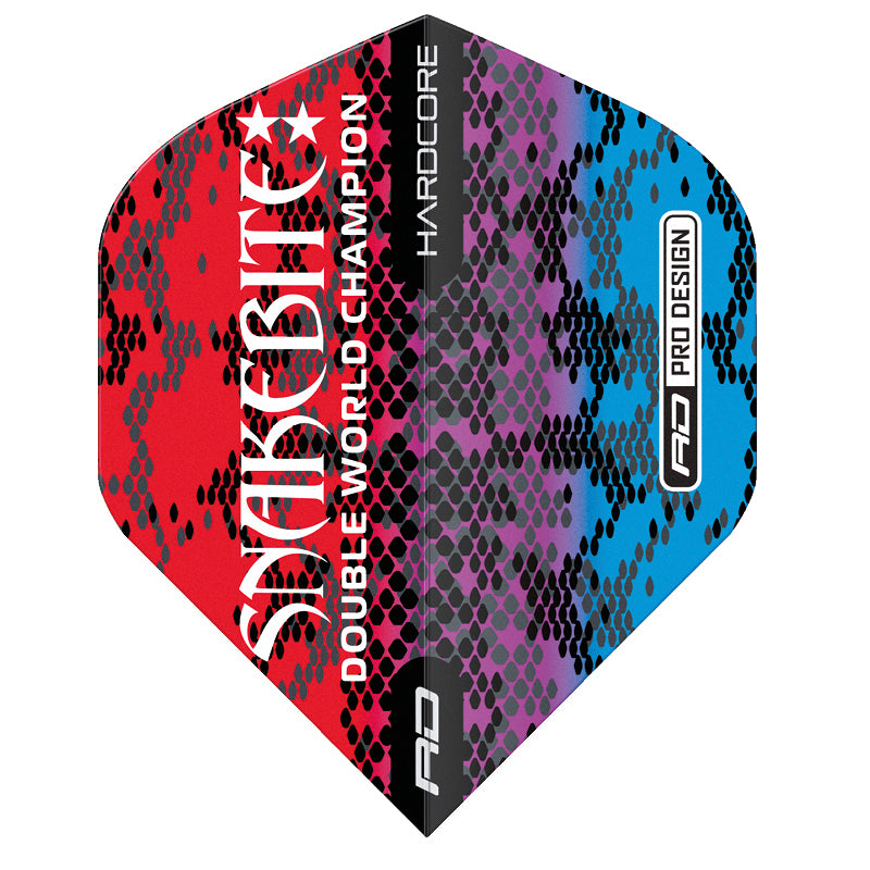 Peter Wright Snakebite Multi Snakeskin Red Hardcore Standard