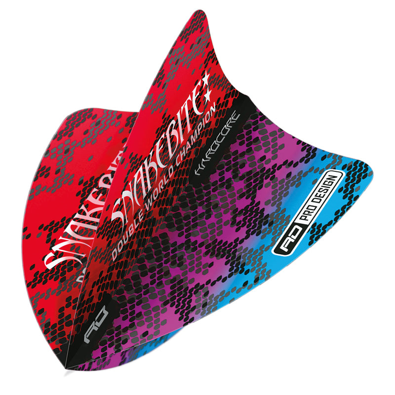 Peter Wright Snakebite Multi Snakeskin Red Hardcore Freestyle