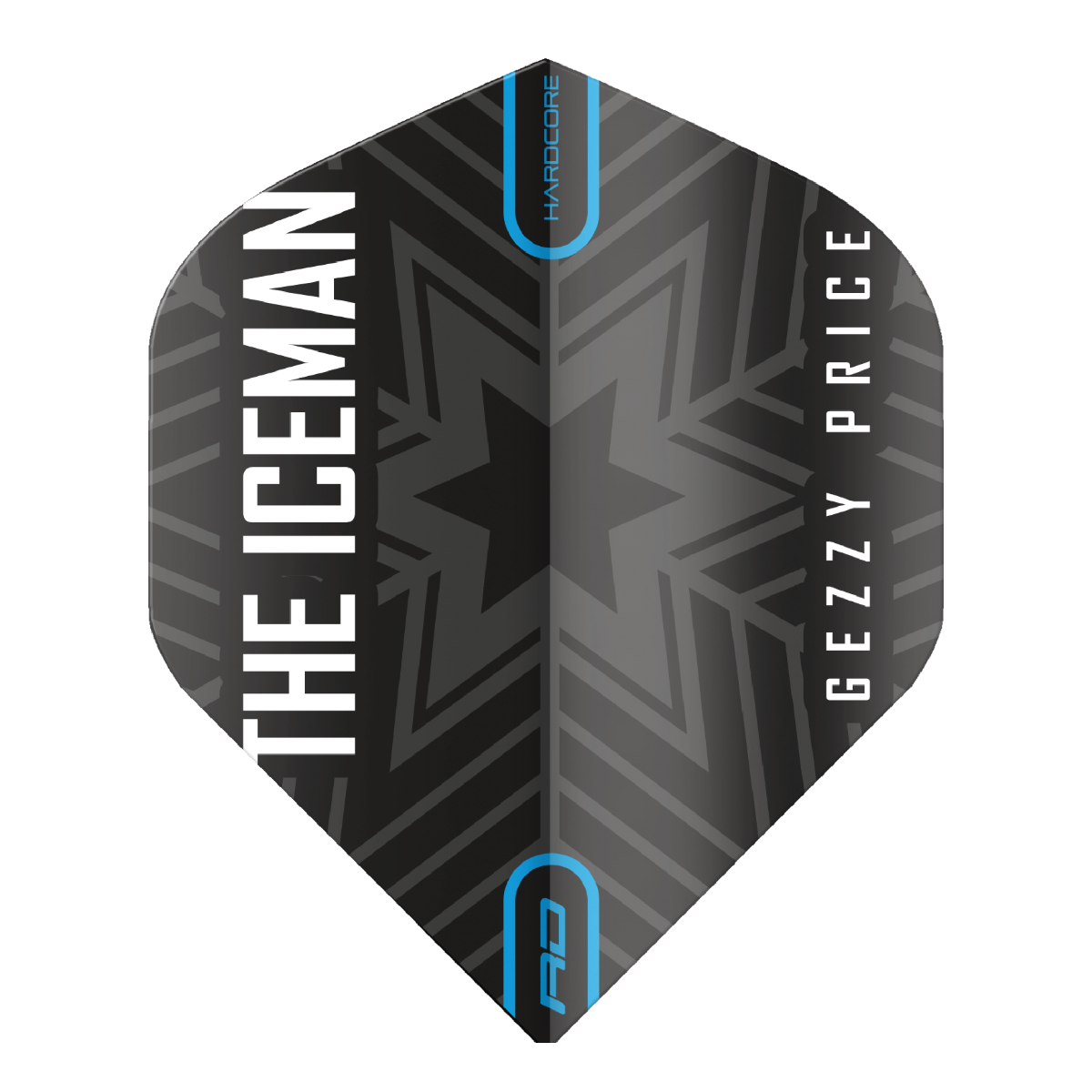 Gerwyn Price Black & Grey Snowflake Logo Hardcore Standard