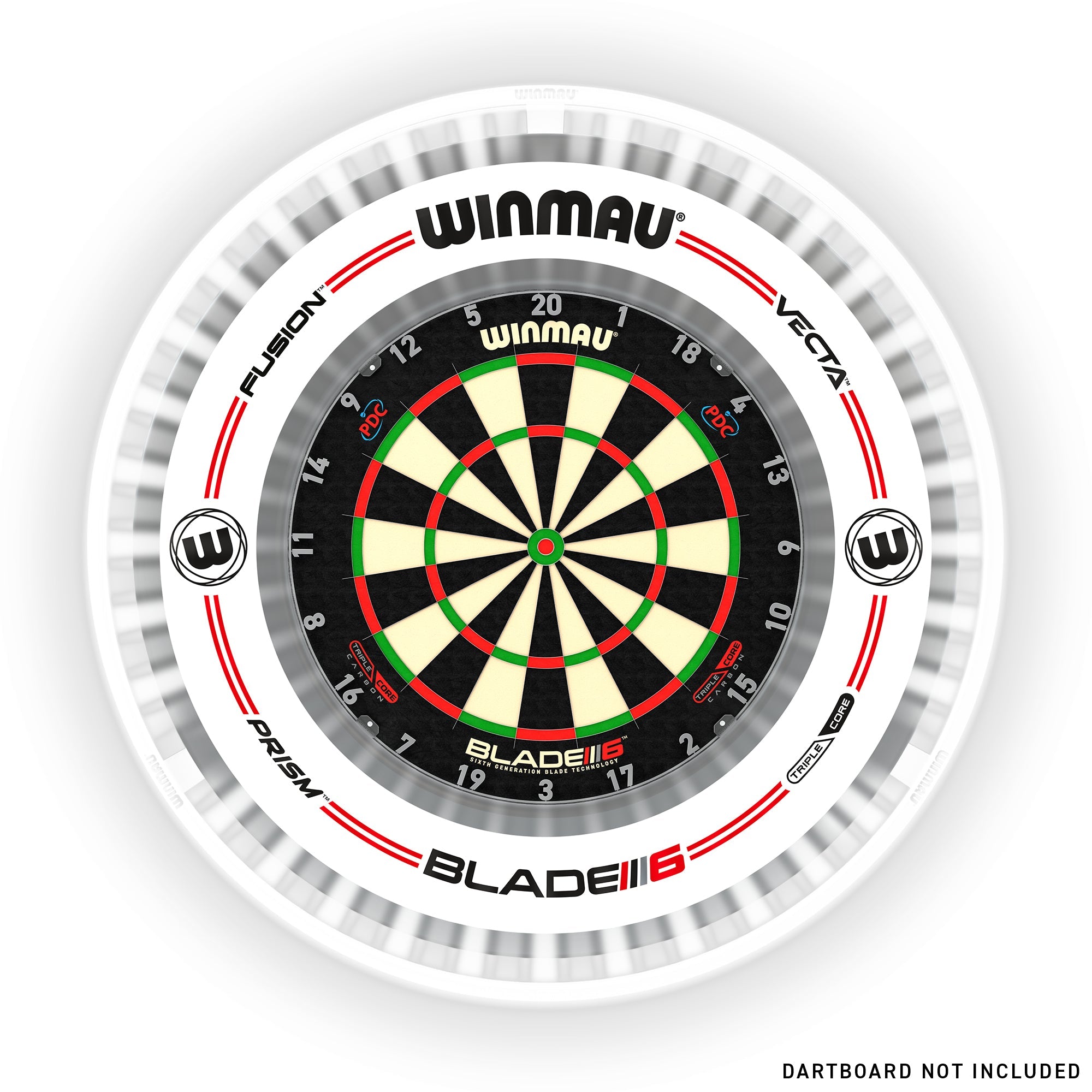 Plasma Ice Dartboard Light & Grey/White Pro-Line Surround Bundle